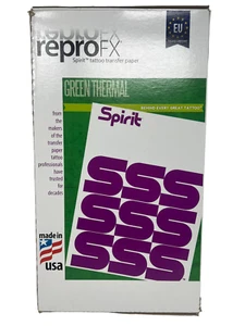 100x Repro FX Spirit Green Thermopapier A3 A4 Drucker Matritzenpapier INKgrafiX® - Picture 1 of 3