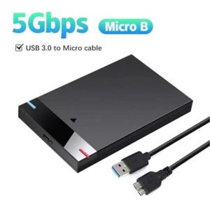 USB 3.0 Type C 2.5" External HDD SSD Enclosure Hard Drive Case SATA 3.0 UASP - Bild 1 von 10