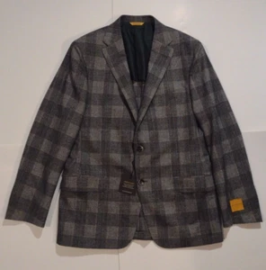 New NWT Hickey Freeman Mainline Beacon Soft 100% Wool 41 R Regular USA Made 42 - Picture 1 of 9