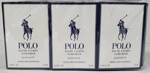 RALPH LAUREN POLO ULTRA BLUE EDT 1.2ml .04fl oz x 12 SPRAY SAMPLE VIALS  **75 - Picture 1 of 4