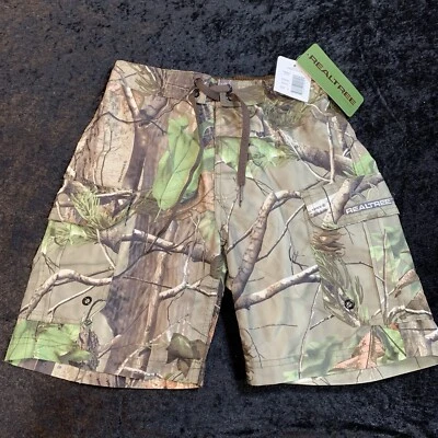 Pantalones Cortos de Natación Niños Talla 8 Realtree Caza Camuflaje Bolsillos de Carga Juveniles Foto 1 de 4
