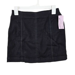 Wild Fable Damen schwarz Denim Minirock Größe 6 Freizeit Party bequem schick - Bild 1 von 5