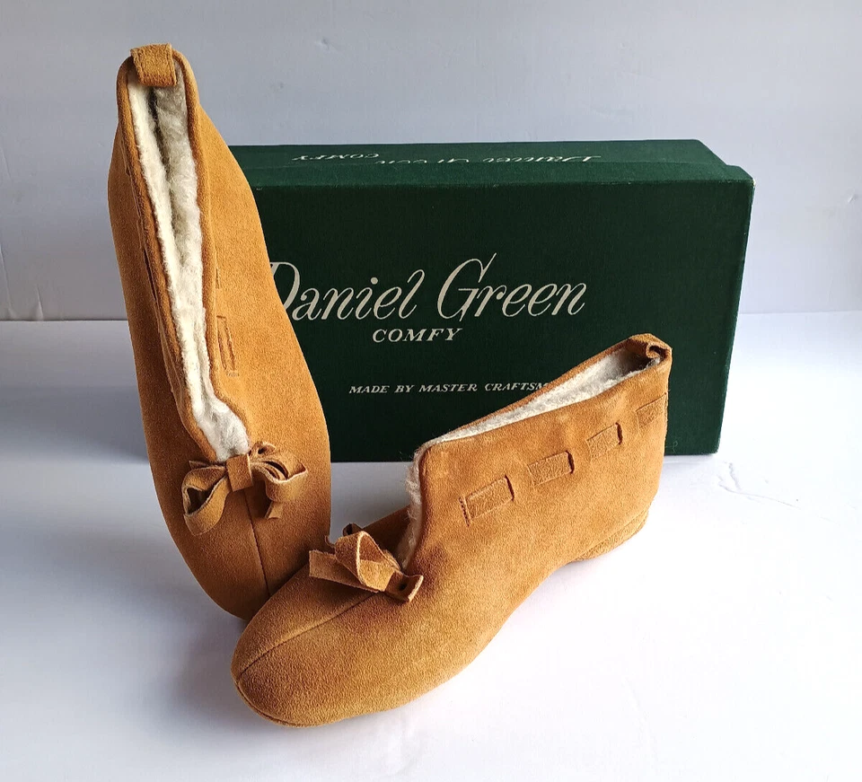 Zapatillas De Colección Daniel Green Shawnee 40651 Gamuza Cuero y Piel ~ Nuevas en Caja ~ Talla 2A65 Foto 1 de 4