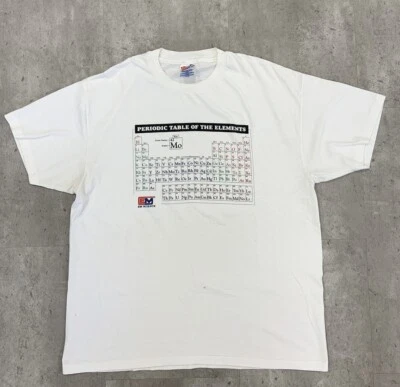 Vintage Periodic Table Of The Elements T-shirt Size XL - Image 1 of 4