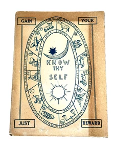 Antique 1910s 20s Know Thyself Zodiac Fortune Teller BOOK George Cameron - Picture 1 of 8