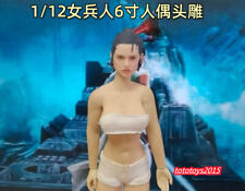 1:12 Rey Skywalker Daisy Ridley Head Sculpt For 6" Female Soldier Figure Toys 