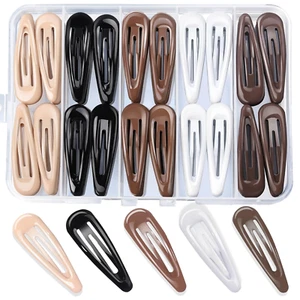 50Pcs Snap Hair Clips,2 Inch Hair Barrettes Hair Clips for Women, Metal Snap Hai - Picture 1 of 12