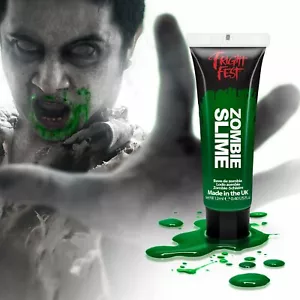 Zombie Slime Halloween Escenario aterrador Maquillaje Cara Cuerpo Pintura Fiesta Fright Fest - Imagen 1 de 3