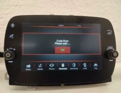 Code Codice Sblocco Radio Fiat 500 Fiat Emea Continental vp2 uconnect 7 pollici  Foto 1 de 4