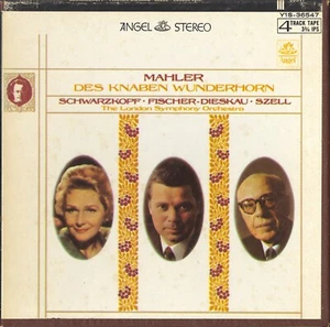 Schwarzkopf, Dieskau "Mahler: Des Knaben Wunderhorn" Angel 3¾ ips Reel Tape - Picture 1 of 3