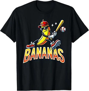 Funny Let's Go Bananas Shirt Cute Banana Lovers Kids Adults Hoodie or T-Shirt - Picture 1 of 4