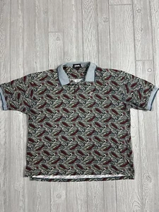 Vintage Ashworth Golf Shirt Men’s XXL Paisley AOP Long Tail Dress Casual USA - Picture 1 of 13