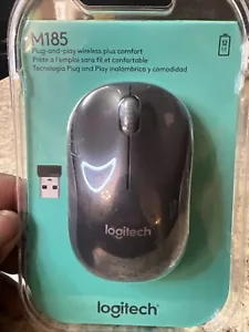 Logitech Wireless Mouse M185 - Blue - 910-003636 Mac Windows USB Linux Brand New - Picture 1 of 3