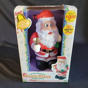New Vintage 1992 MANLEY Battery Operated Santa Claus Mystery Action Figure NIB - Picture 1 of 6