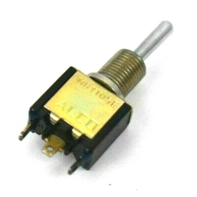 Alco MST105E ON-OFF-ON Toggle Switch 5A 115V ~ Vintage NOS Aircraft  — 第 1/2 张图片