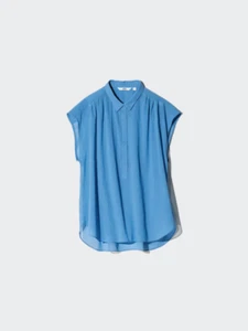 (ASK availability first)UNIQLO Cotton sheer blouse sleeveless new - Picture 1 of 8