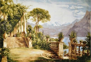 "TAPIZ LAKE COMO BELGA COSTA AZUL MEDITERRÁNEO 56""x76" - Imagen 1 de 1