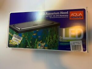 Fish Tank Integrated Hood 24 x 12 for Aquarium 20 55 Gallon with Led Light New
