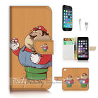 ( For iPhone 7 Plus ) Wallet Case Cover P2107 Fat Mario