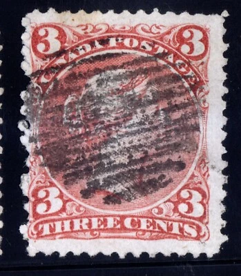 #25 Large Queen 3c Canada used - Image 1 of 2