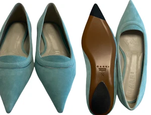 Marni Leather Suede Pointed Toe Ballet Flats Shoes Ballerinas Shoes New 36 - Bild 1 von 10