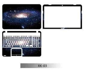 Dazzle Laptop Protector Leather Skin Stickers For Toshiba L850 - Afbeelding 1 van 45