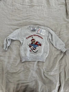 Vintage 2002 Olympic Kids Sweatshirt Size 2T NEW NWT - Picture 1 of 8