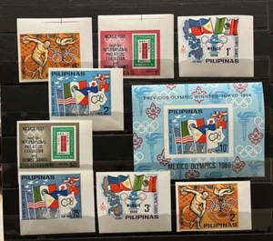 Philippines 1968 - Mexico Summer Olympics on stamps - MNH** CB3 - Picture 1 of 1
