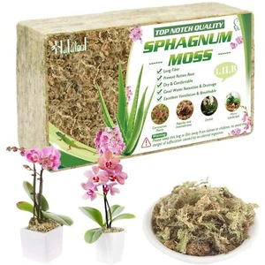 1.1LBS Natural Sphagnum Moss for Plants 25 QT Premium Peat Moss Dried Long Fi... - Picture 1 of 6