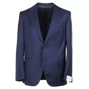 Caruso Classic-Fit Ink Blue Loro Piana Super 150s Wool Suit 38R (fits 40R) NWT - Picture 1 of 11