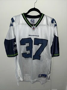 Vintage Reebok NFL Seattle Seahawks Jersey Shaun Alexander White Size L - Picture 1 of 7
