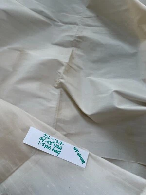 Designer Quality 100% Silk Shantung fabrics - Off-White!!! - Image 1 of 4