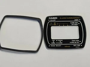 Vetro Casio per Casio F-80, NUOVO, vintage raro incl. guarnizione ricambio - Foto 1 di 1