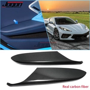 Cubierta de reposabrazos interior de fibra de carbono para Corvette C8 Stingray Coupe 20+ - Imagen 1 de 9