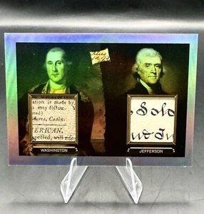 Washington/Jefferson Pieces Of The Past Handwritten Relic #103 - Picture 1 of 2