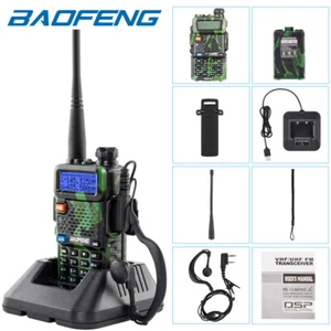 Baofeng UV5R Funkgerät Walkie Talkie Sprechfunkgeräte Handfunkgerät Set Tarnung - Bild 1 von 12