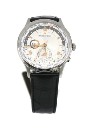 Maurice Lacroix Masterpiece Worldtimer Stainless Steel Watch MP6008 - Image 1 of 3