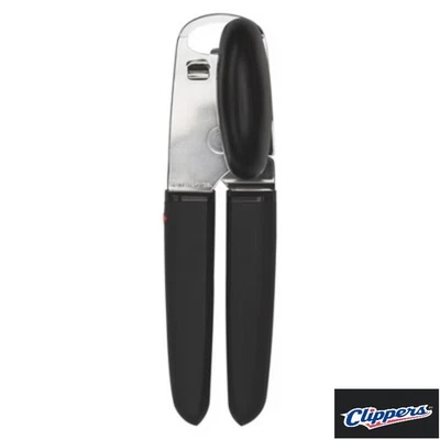 OXO Soft-Grip Can Opener, Stainless Steel, Manual, Black