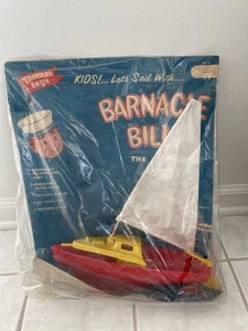 Vintage Thomas Toys 60er Segel mit Barnacle Bill Kunststoff Boot Vinyl Segel Neu - Bild 1 von 11