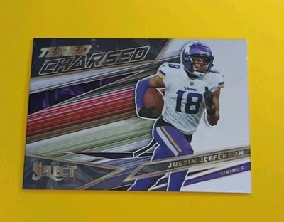 2022 Panini Select - Turbocharged Justin Jefferson #TUR-11 Minnesota Vikings - Image 1 of 3