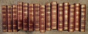 THE COLUMBIA UNIVERSITY COURSE IN LITERATURE VINTAGE 1927 15 LEATHER BOOKS - Bild 1 von 15