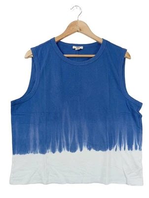 GAP Top recortado Mujeres Top Talla EU 42 azul-blanco look casual - Imagen 1 de 4