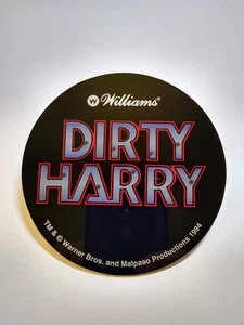 Dirty Harry Round Coaster Williams Warner Bros 1994 Pinball Machine Memorabilia - Picture 1 of 1