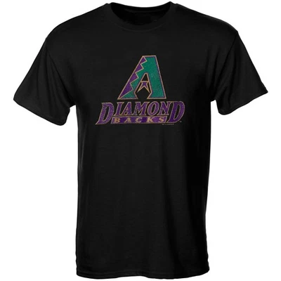 Молодежная футболка Soft as a Grape Black Arizona Diamondbacks коллекция Cooperstown - Изображение 1 из 2