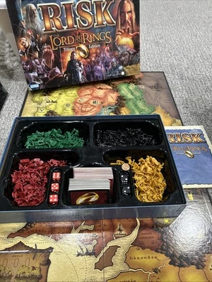 RISK The Lord of The Rings Trilogy Edition 2003 Board Game everything But Ring - Image 1 of 4
