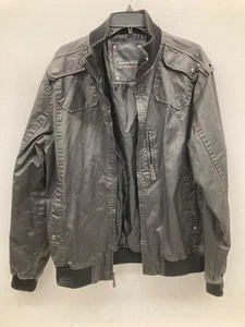 Brave Soul Black Bomber Jacket Men's Size L - Picture 1 of 24