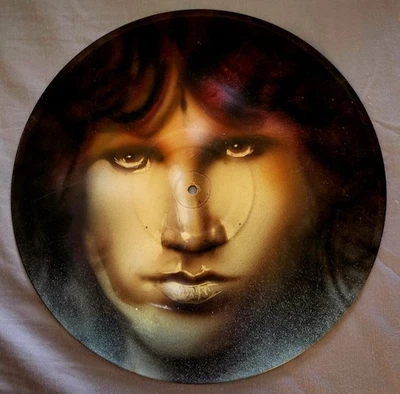 Jim Morrison Doors спрей краска на виниловой пластинке граффити уличный поп-арт Ray Rivas - Изображение 1 из 4