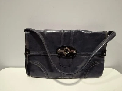 Bolso de hombro Tracy Reese de cuero azul medianoche talla mediana para mujer Foto 1 de 4