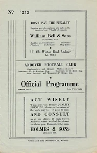 Andover v Winchester City (Hampshire League) 1951/1952 - Picture 1 of 1