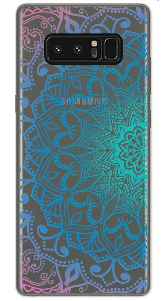 Custodia In Gel Trasparente Per Samsung Galaxy Note 8 Design Mandala Disegni - Immagine 1 di 1